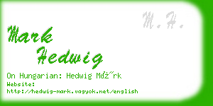 mark hedwig business card